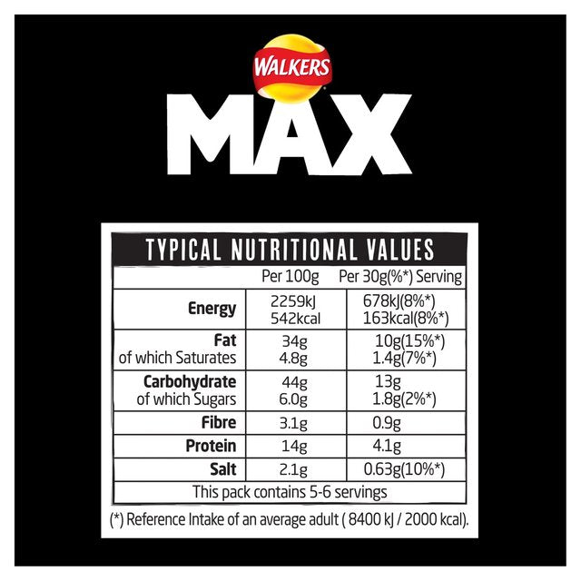 Walkers Max Strong Nuts Wasabi Crisps, Nuts & Snacking Fruit M&S   