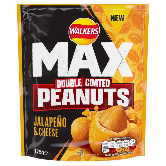 Walkers Max Strong Nuts Jalapeno & Cheese Crisps, Nuts & Snacking Fruit M&S   