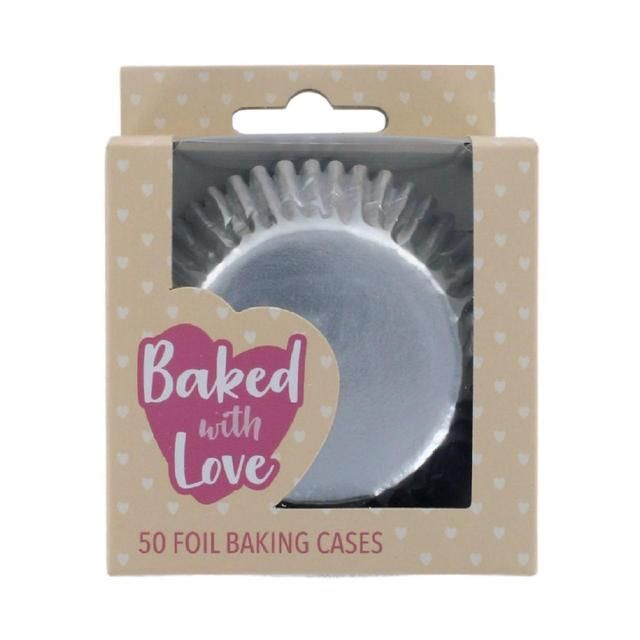 Culpitt 50 Cupcake Cases, Silver