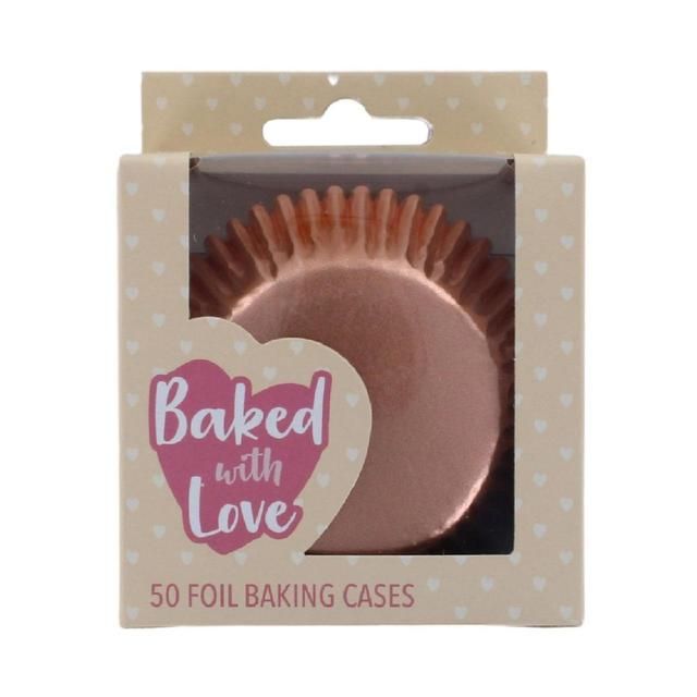 Culpitt 50 Cupcake cases, Rose Gold