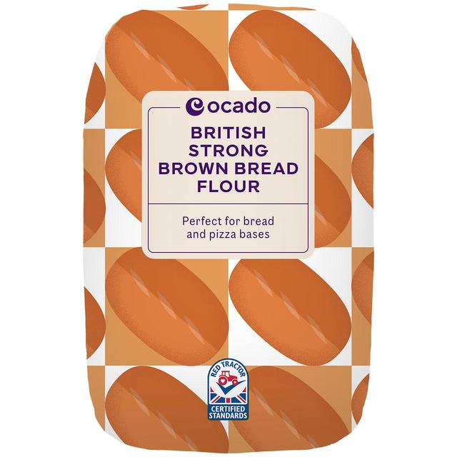 Ocado British Strong Brown Bread Flour Food Cupboard M&S   