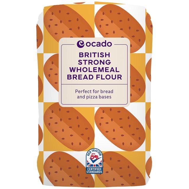 Ocado British Strong Wholemeal Bread Flour Food Cupboard M&S   