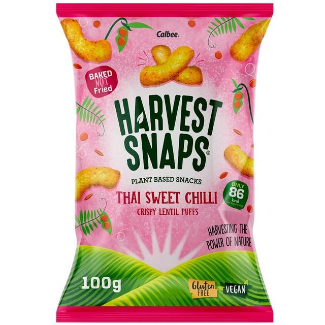 Harvest Snaps Lentil Puff Thai Sweet Chilli Sharing Bag Crisps, Nuts & Snacking Fruit M&S   