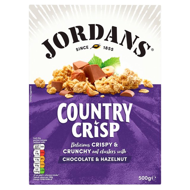 Jordans Milk Chocolate & Hazelnut Country Crisp Cereal Food Cupboard M&S   