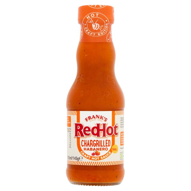 Frank's RedHot Chargrilled Habanero Craft Hot Sauce Vegetarian & Vegan M&S   