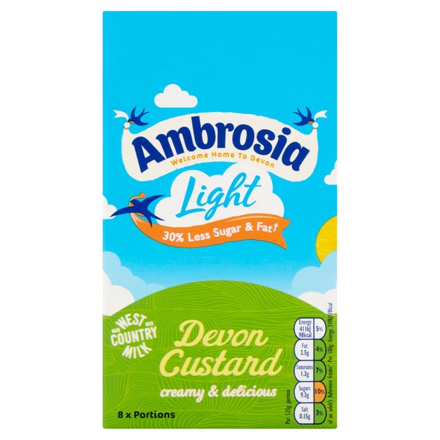 Ambrosia Light Devon Custard Sugar & Home Baking M&S   