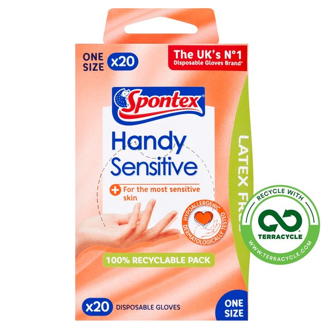 Spontex Sensitive Vinyl Disposable Gloves