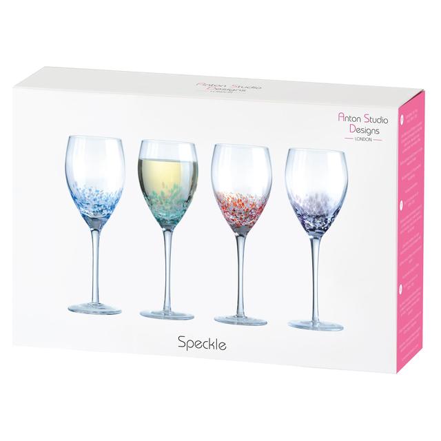 Anton Studio Designs Speckle Wine Glasses Tableware & Kitchen Accessories M&S   