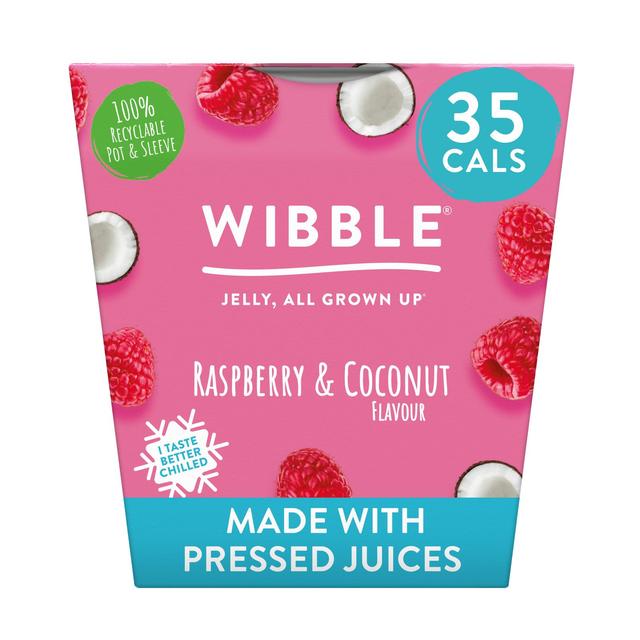 Wibble Low Cal Raspberry & Coconut Jelly Pot Sugar & Home Baking M&S Default Title  