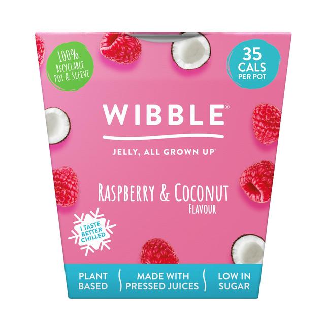 Wibble Low Cal Raspberry & Coconut Jelly Pot