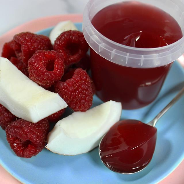 Wibble Low Cal Raspberry & Coconut Jelly Pot Sugar & Home Baking M&S   