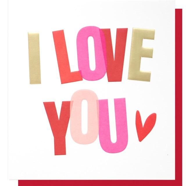 Caroline Gardner I Love You Card Miscellaneous M&S Default Title  