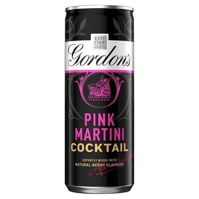 Gordon's Pink Martini Cocktail Premix Can 250ml