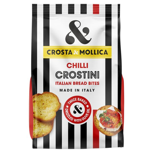 Crosta & Mollica Chilli Crostini Toasted Bread Crisps, Nuts & Snacking Fruit M&S Title  