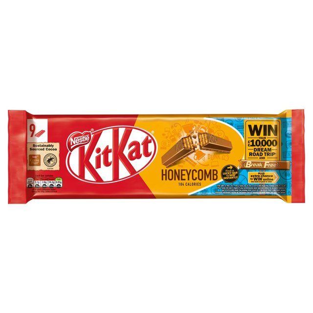 KitKat 2 Finger Honeycomb Chocolate Biscuit Bar Food Cupboard M&S   