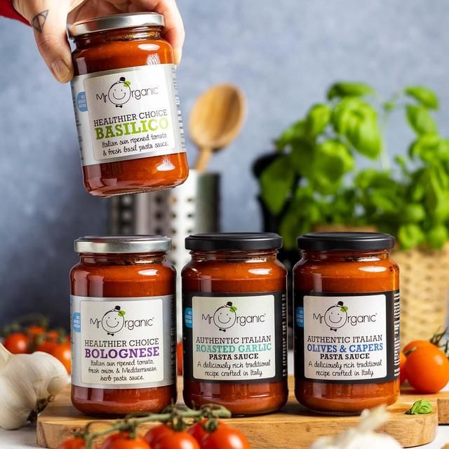 Mr Organic Basilico Pasta Sauce Family Size Cooking Sauces & Meal Kits M&S   