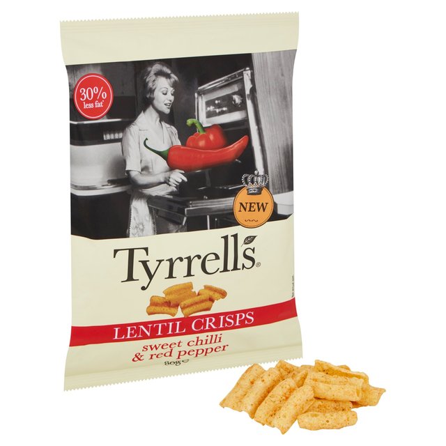 Tyrrells Lentil Sharing Crisps Sweet Chilli & Red Pepper