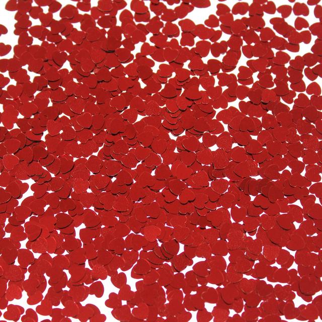 Red Metallic 6mm Heart Confetti Miscellaneous M&S   