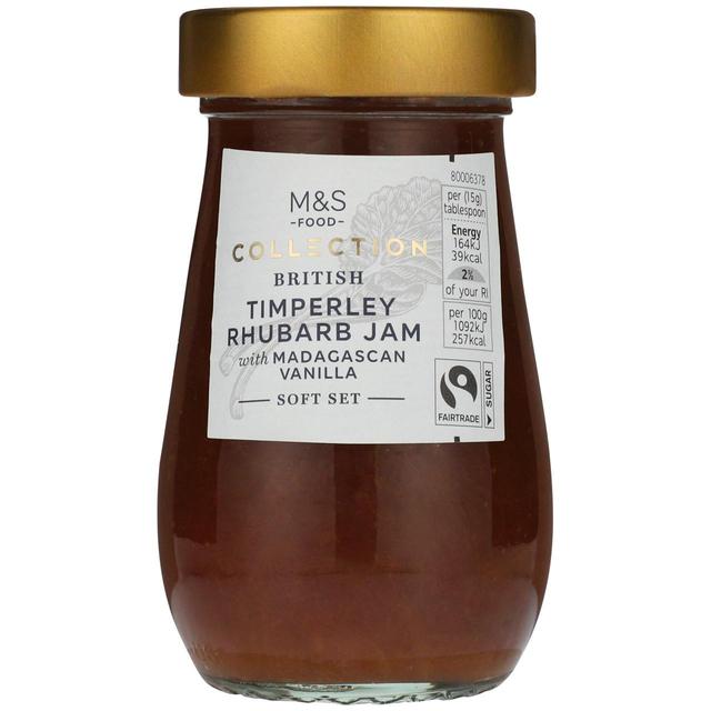 M&S Fair Trade British Rhubarb & Vanilla Jam GOODS M&S   