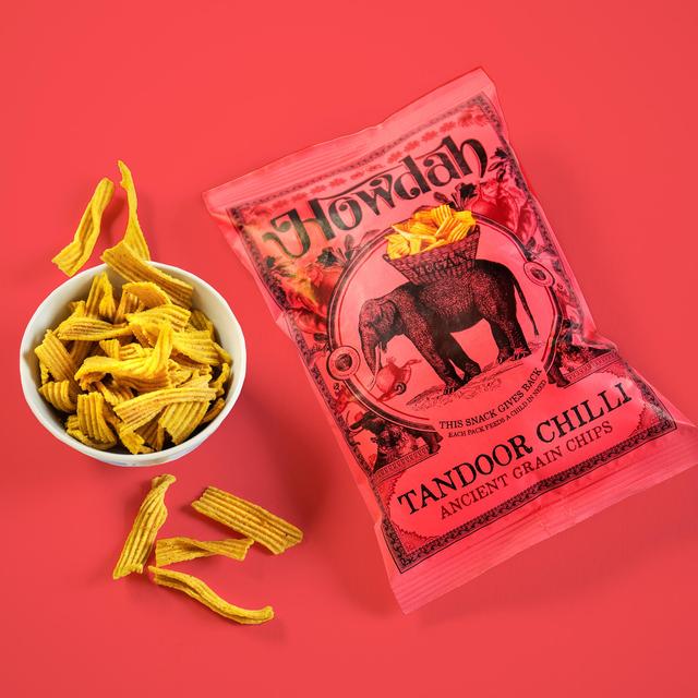 Howdah Ancient Grain Chips - Tandoor Chili Crisps, Nuts & Snacking Fruit M&S   