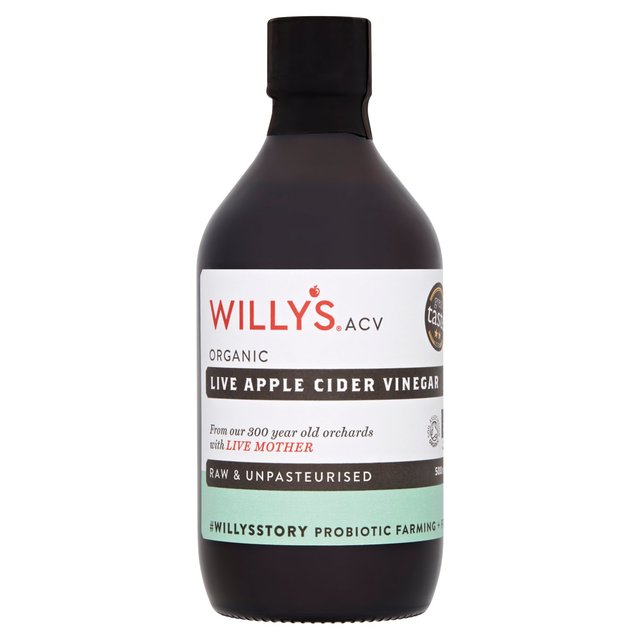 Willy's Organic Live Apple Cider Vinegar with 'The Mother' Cooking Ingredients & Oils M&S   