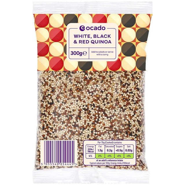 Ocado White, Black & Red Quinoa Food Cupboard M&S   