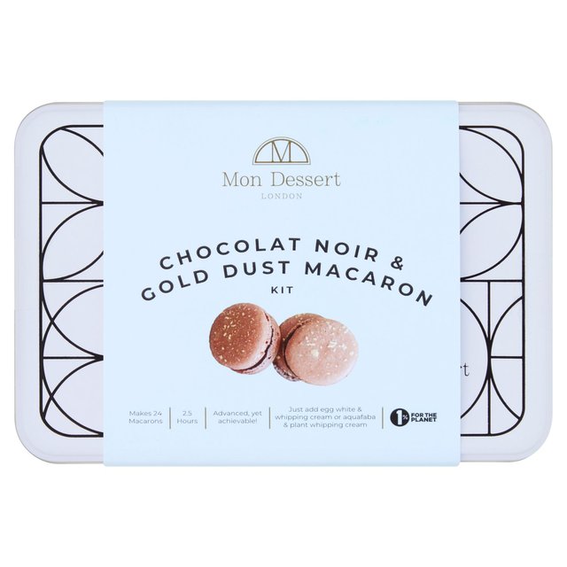 Mon Dessert Macaron Kit Chocolate & Gold Sugar & Home Baking M&S   