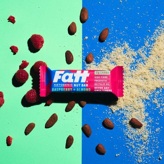 Fatt Raspberry & Almond Ketogenic Nut Bar Keto M&S   