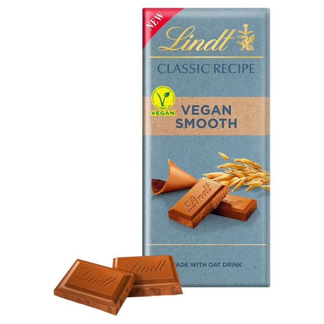 Lindt Classic Recipe Vegan Smooth Chocolate Bar Food Cupboard M&S   