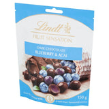 Lindt FRUIT SENSATION Dark Chocolate with Blueberry & Acai Pouch Sweets M&S   