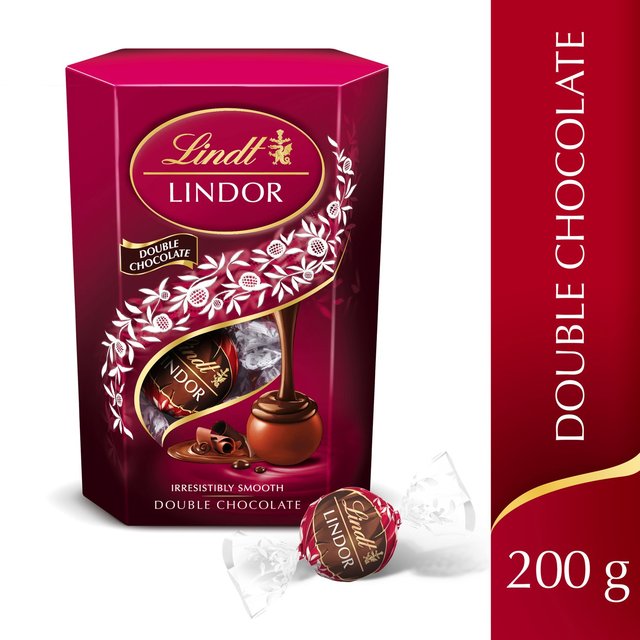 Lindt Lindor Double Chocolate Milk Truffles Sweets M&S Default Title  