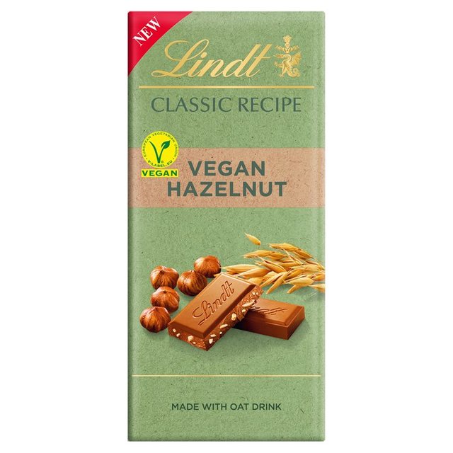 Lindt Classic Recipe Vegan Hazelnut Chocolate Bar Sweets M&S   