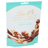 Lindt CRISPY SENSATION Milk Chocolate with Biscuit Centre Pouch GOODS M&S   