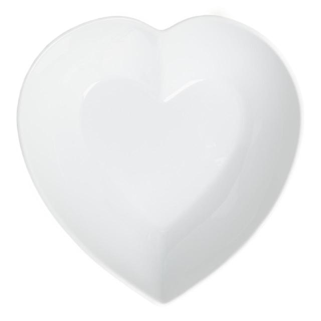 M&S Maxim Large Heart Serving Bowl, One Size, White Tableware & Kitchen Accessories M&S   