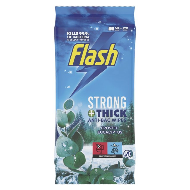 Flash Anti-Bac Wipes Frosted Eucalyptus Mrs Hinch Accessories & Cleaning M&S Default Title  