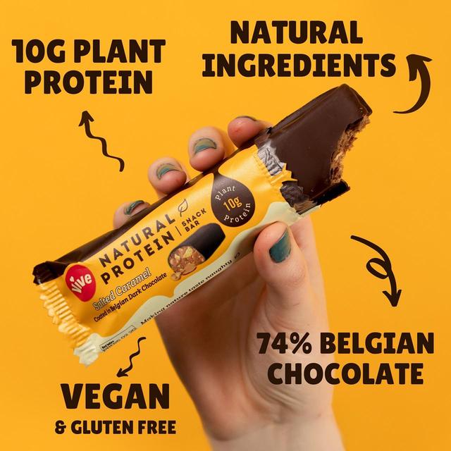 Vive Vegan Chocolate Protein Bars- Salted Caramel Free from M&S   