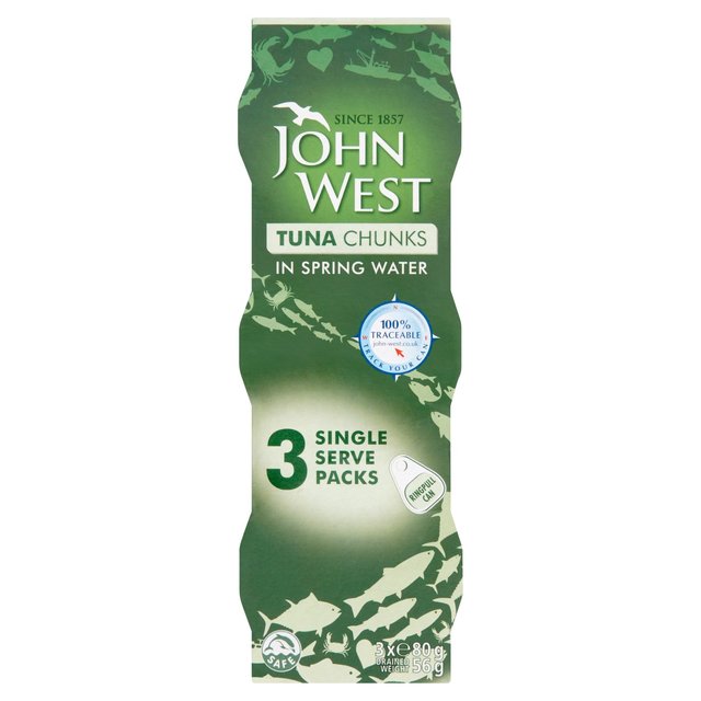 John West Tuna Chunks in Springwater Food Cupboard M&S Default Title  