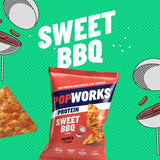 PopWorks Protein Sweet Barbecue Sharing Popped Crisps GOODS M&S   