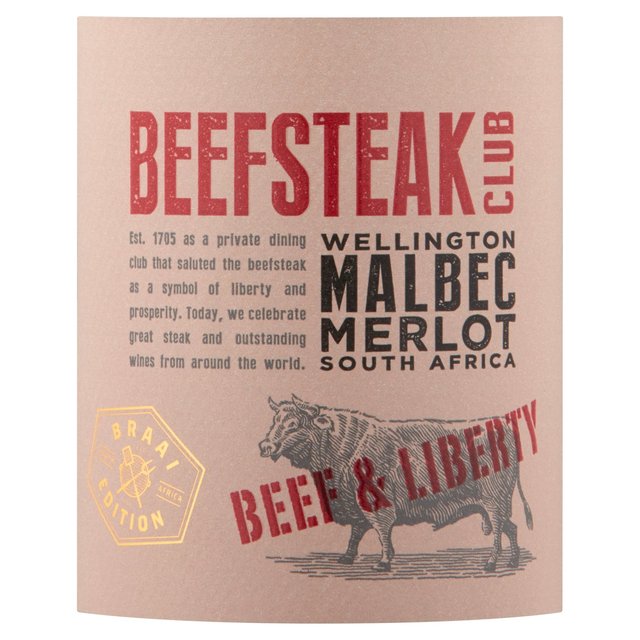 Beefsteak Club Braai Edition Malbec - Merlot Wine & Champagne M&S   