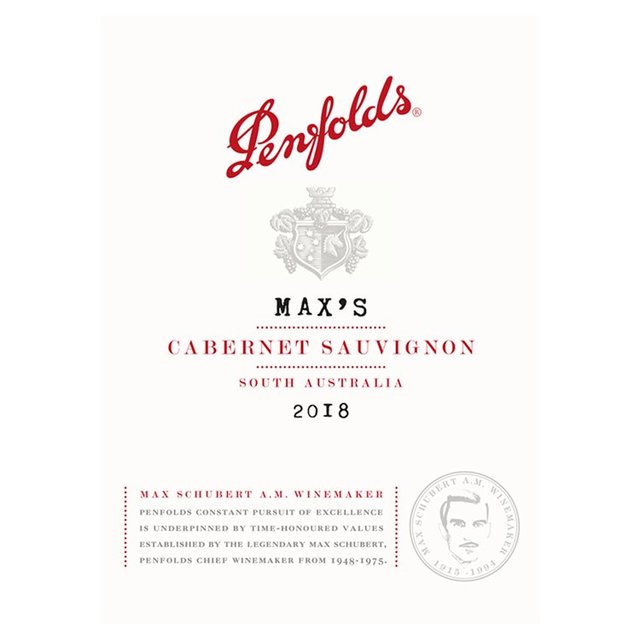 Penfolds Max's Cabernet Sauvignon Wine & Champagne M&S   