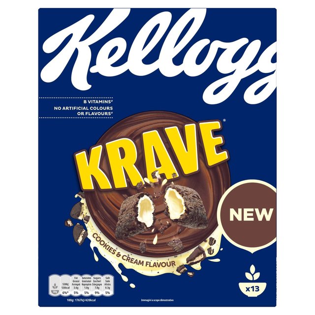 Kellogg's Krave Cookies & Cream Cereal