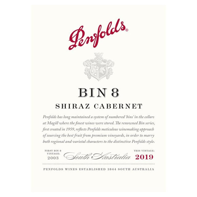 Penfolds Bin 8 Cabernet Shiraz