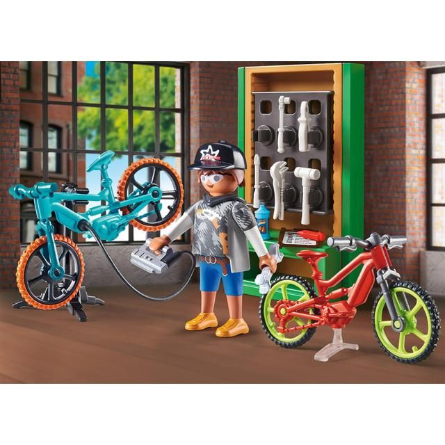 Playmobil 70674 Bike Workshop Gift Set Toys & Kid's Zone M&S   