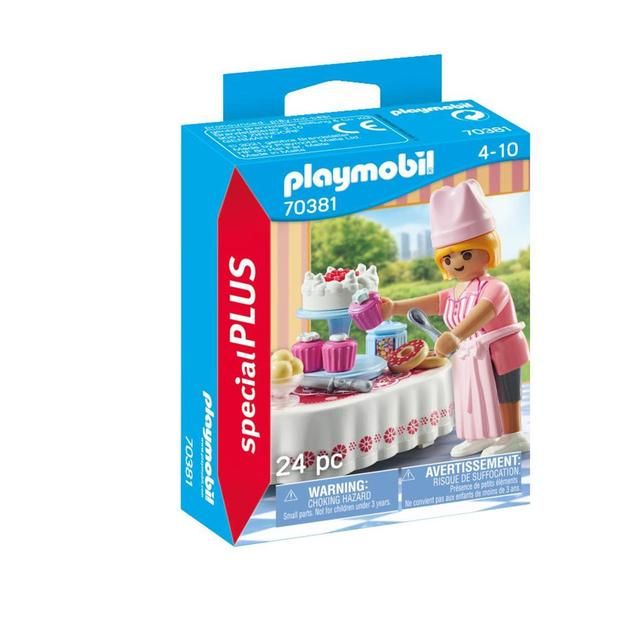 Playmobil 70381 Special Plus Baker with Dessert Table