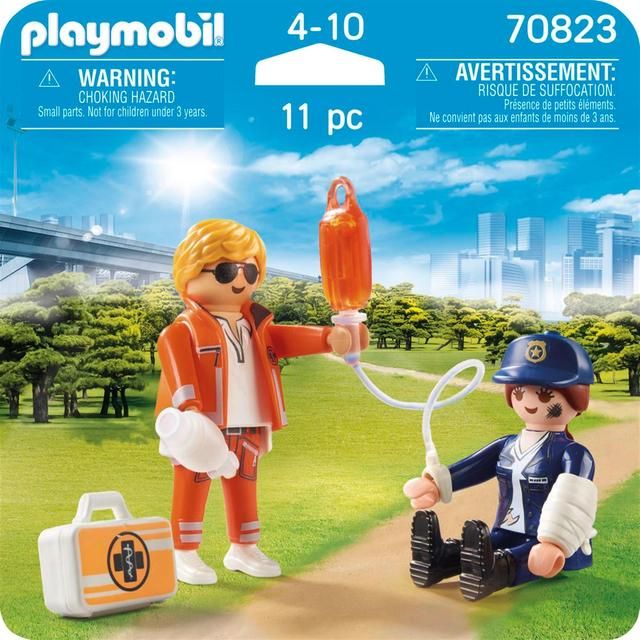 Playmobil 70823 DuoPack Doctor and Police Officer Toys & Kid's Zone M&S   