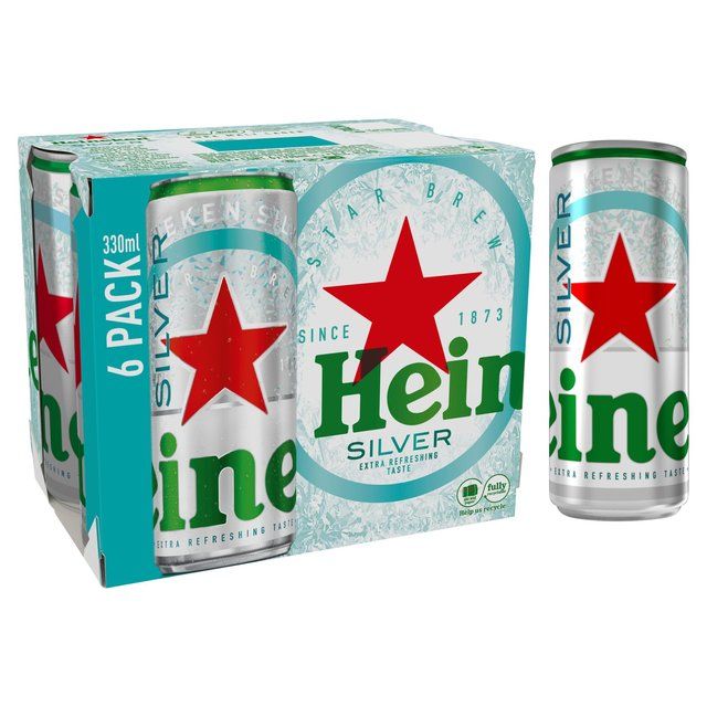 Heineken Silver Lager Beer Cans