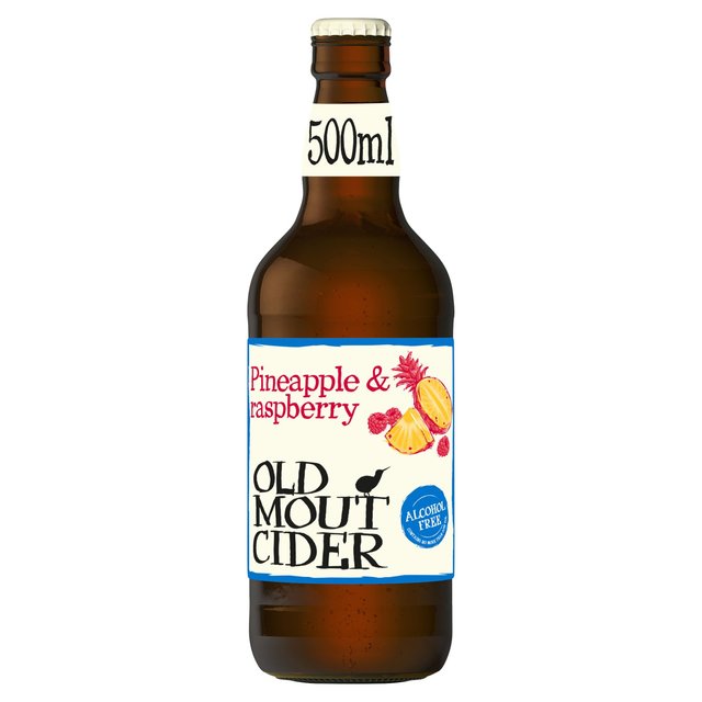 Old Mout Cider Pineapple & Raspberry Alcohol Free Bottle