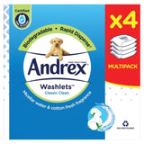 Andrex Classic Clean Washlets Quad Pack Bathroom M&S   