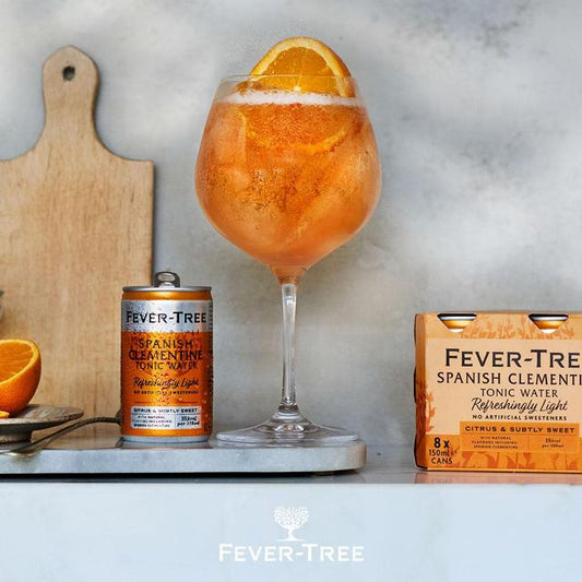 Fever-Tree Light Spanish Clementine Tonic Cans Adult Soft Drinks & Mixers M&S   