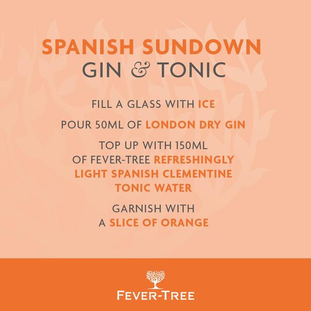 Fever-Tree Light Spanish Clementine Tonic Cans GOODS M&S   